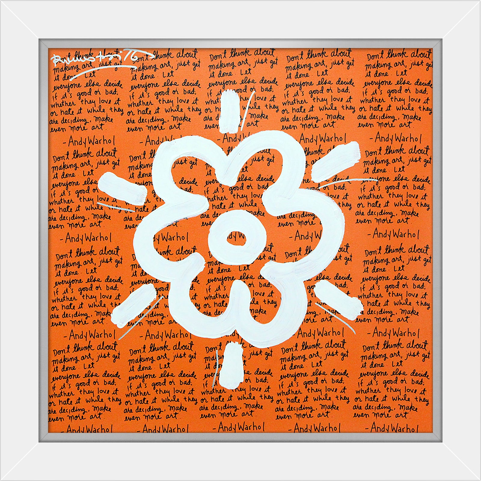 ANDY'S FLOWER -  Mixed Media Original