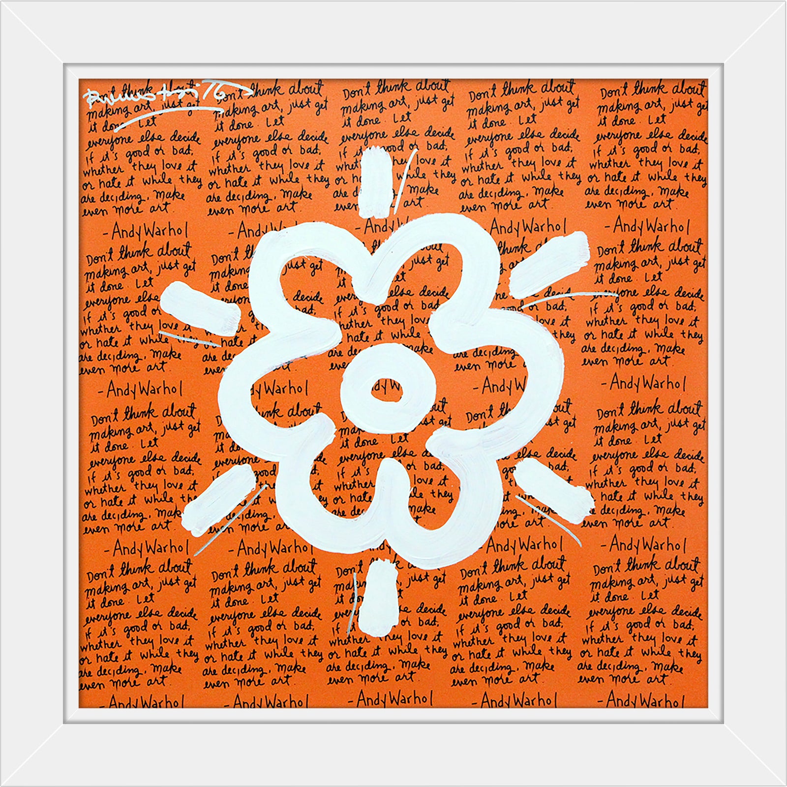 ANDY'S FLOWER -  Mixed Media Original