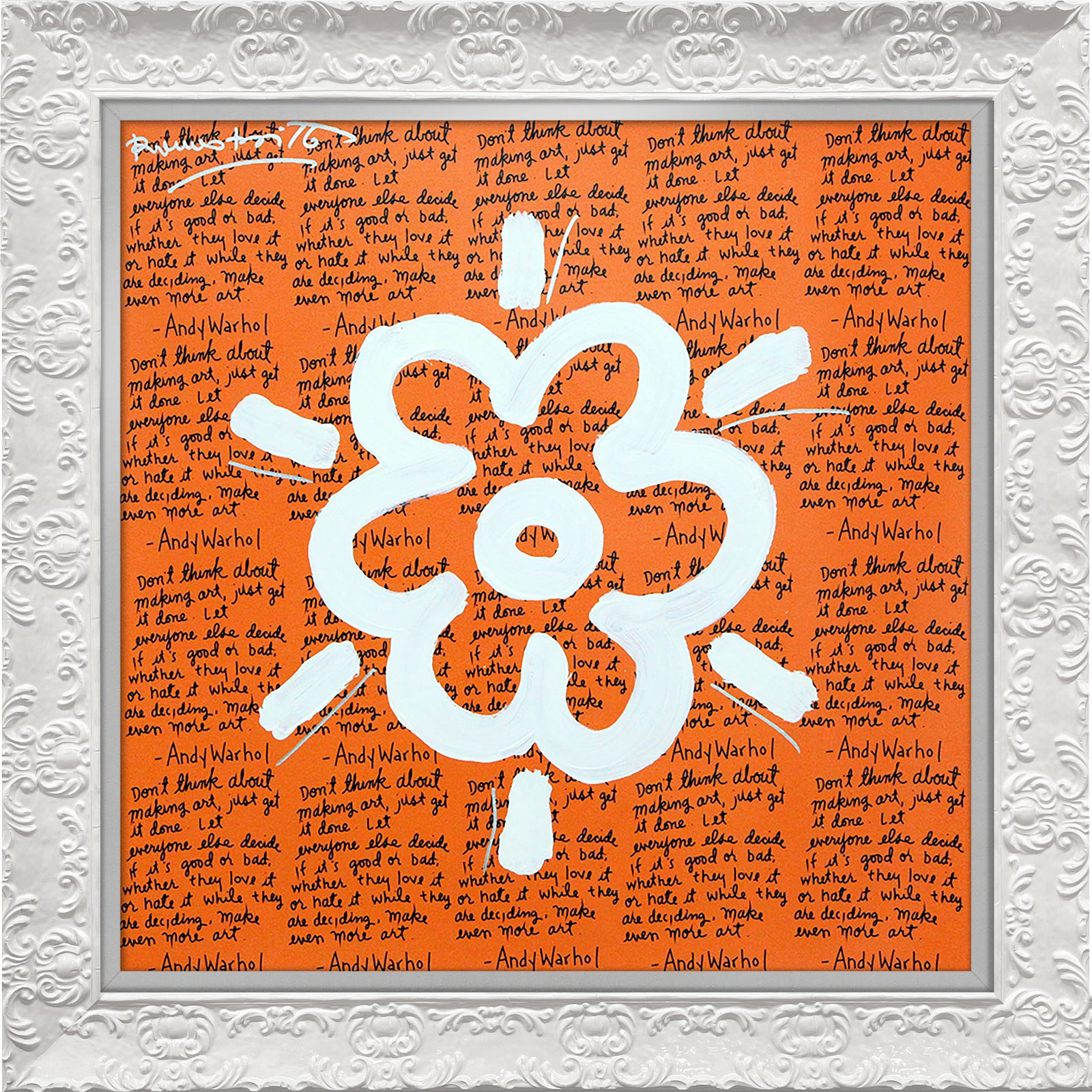 ANDY'S FLOWER -  Mixed Media Original