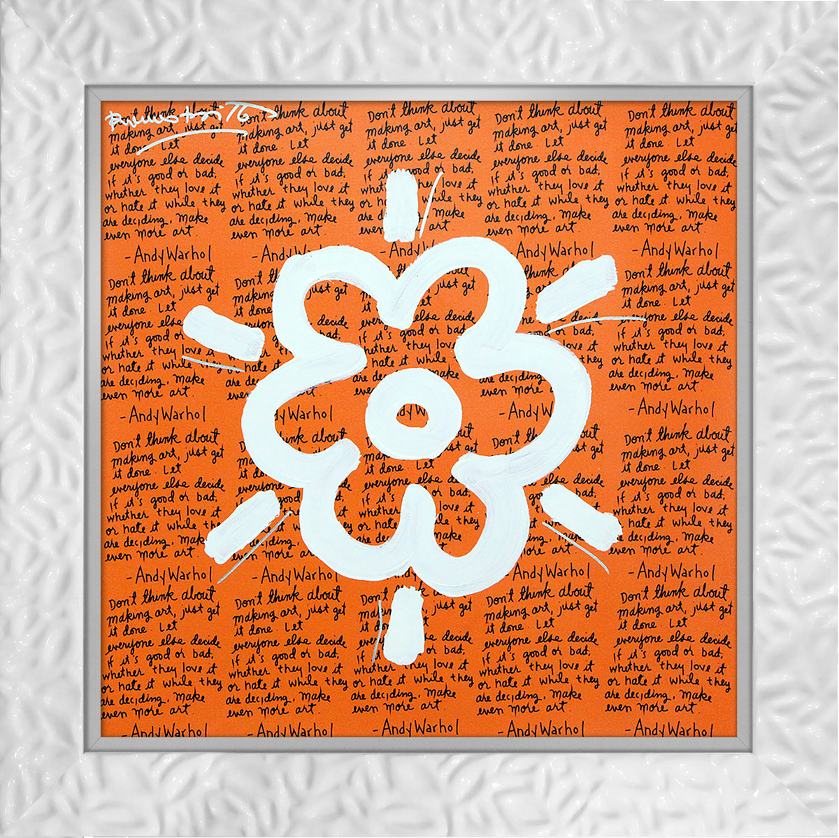 ANDY'S FLOWER -  Mixed Media Original