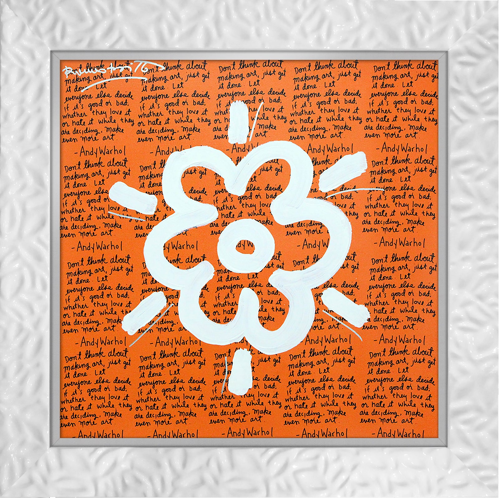 ANDY'S FLOWER -  Mixed Media Original