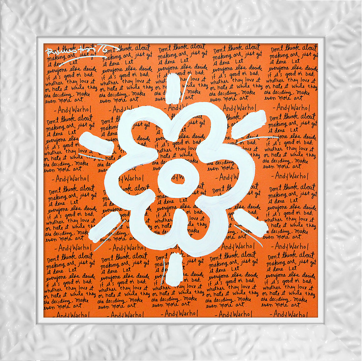 ANDY'S FLOWER -  Mixed Media Original