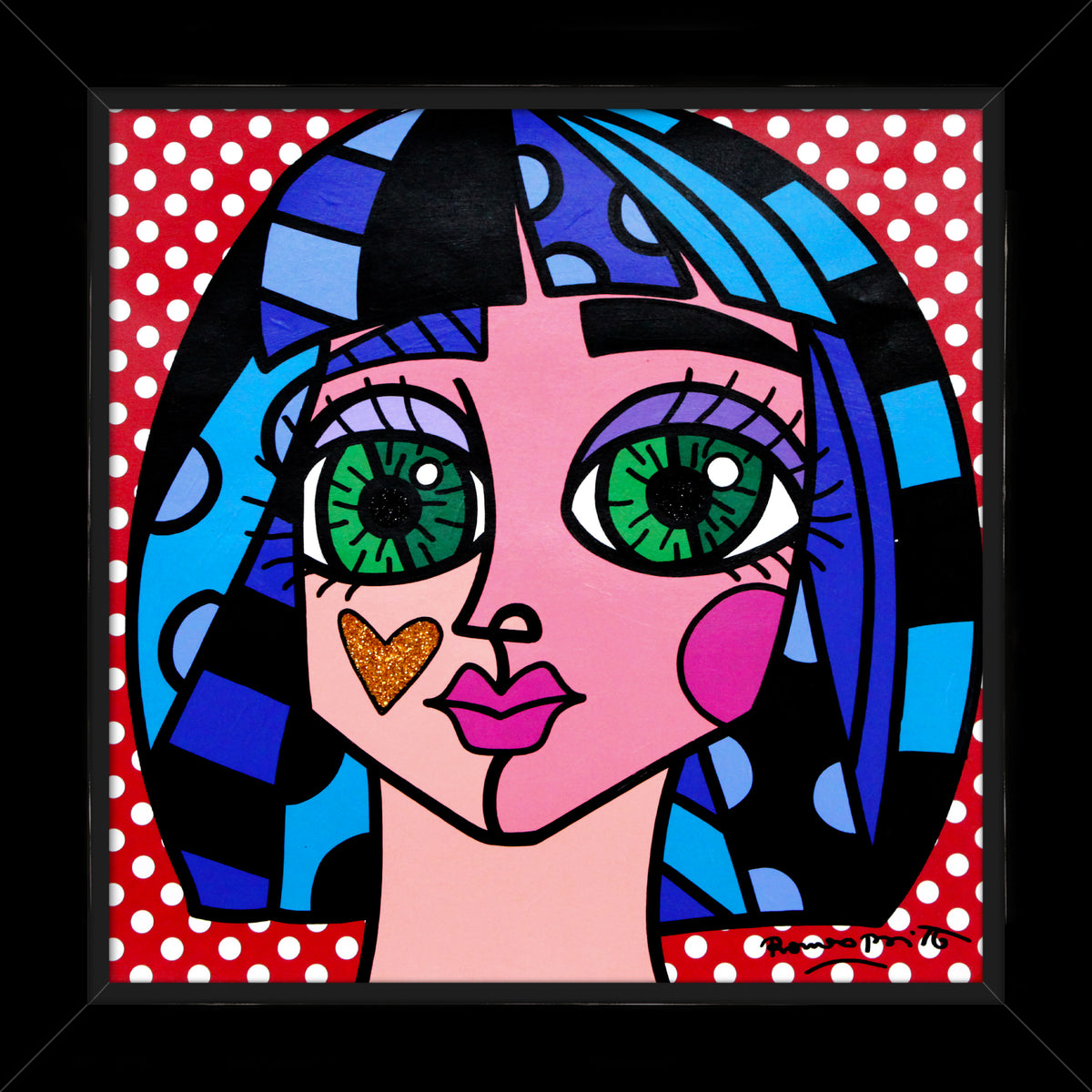 WHITE DOTS -  Original Painting