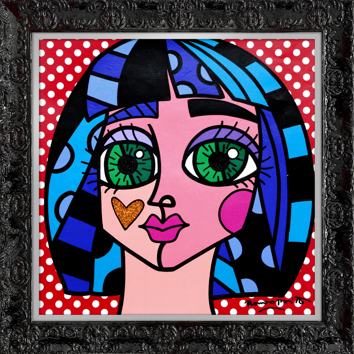 WHITE DOTS -  Original Painting