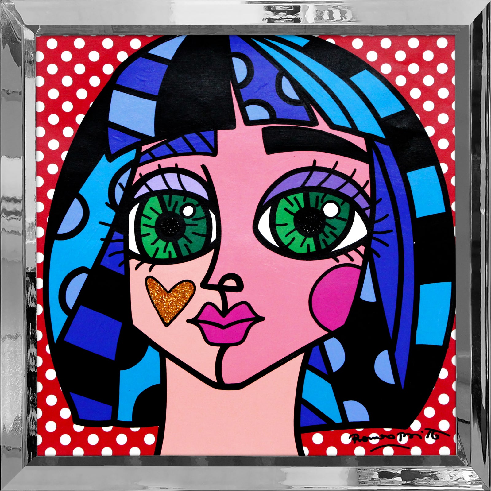 WHITE DOTS -  Original Painting