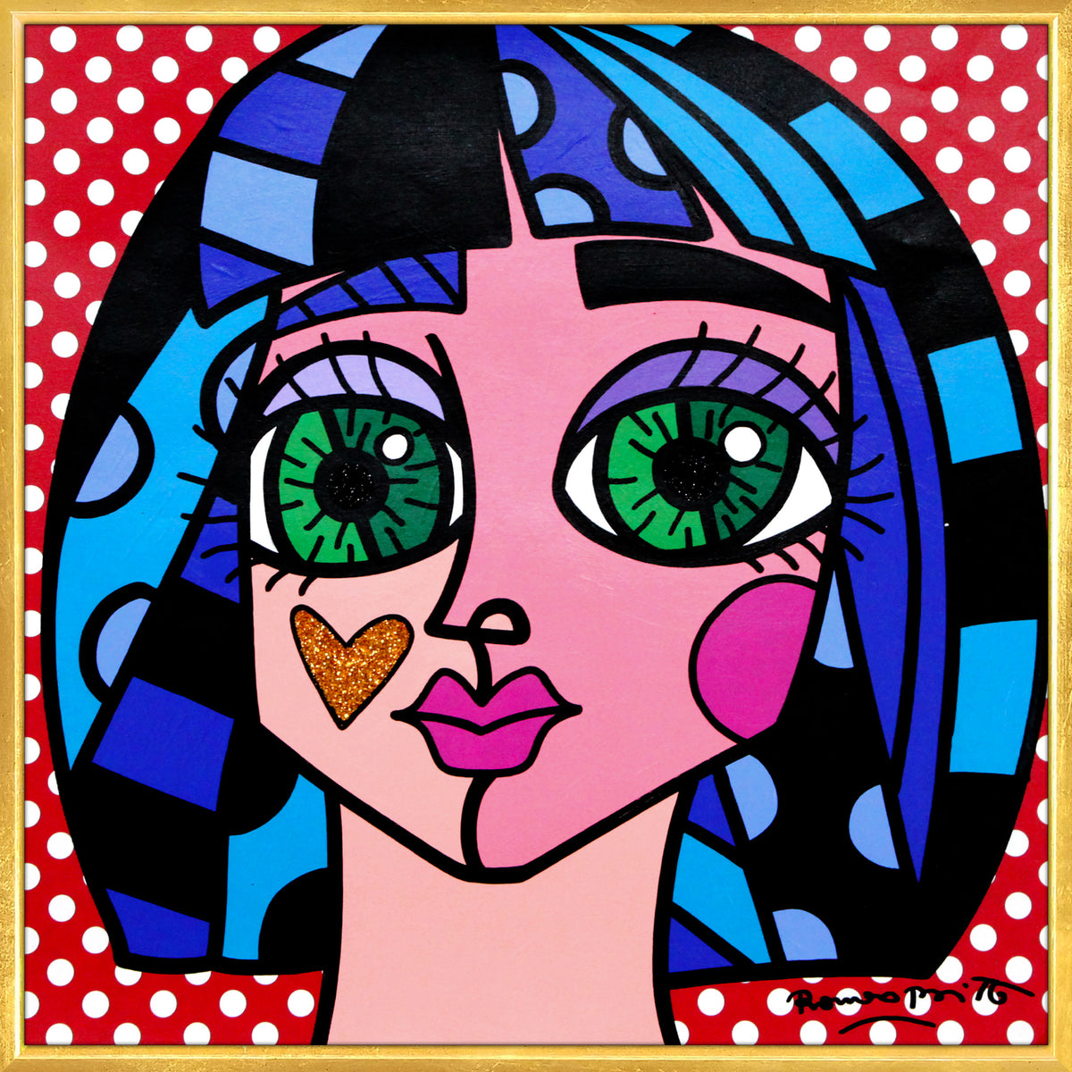 WHITE DOTS -  Original Painting