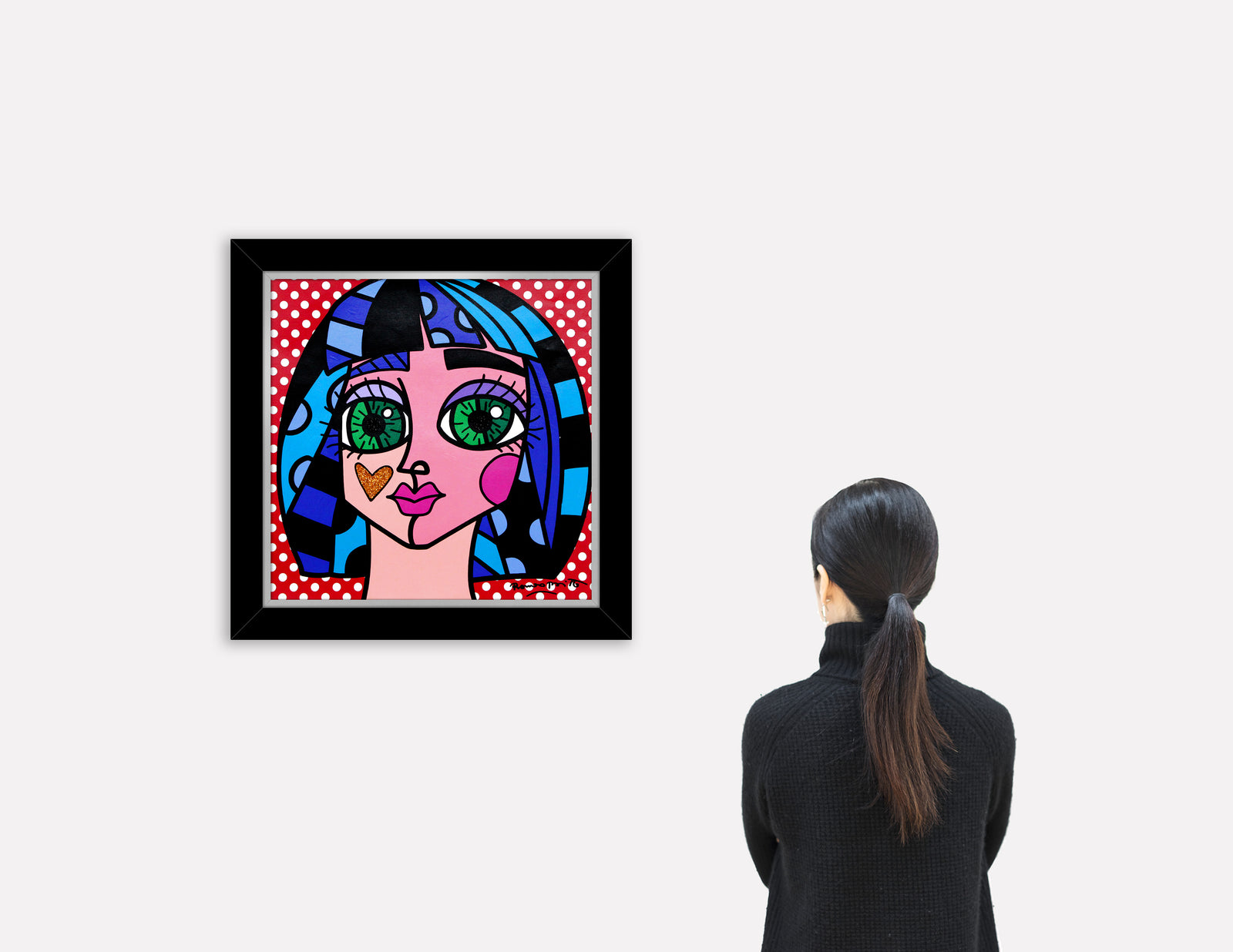 WHITE DOTS -  Original Painting