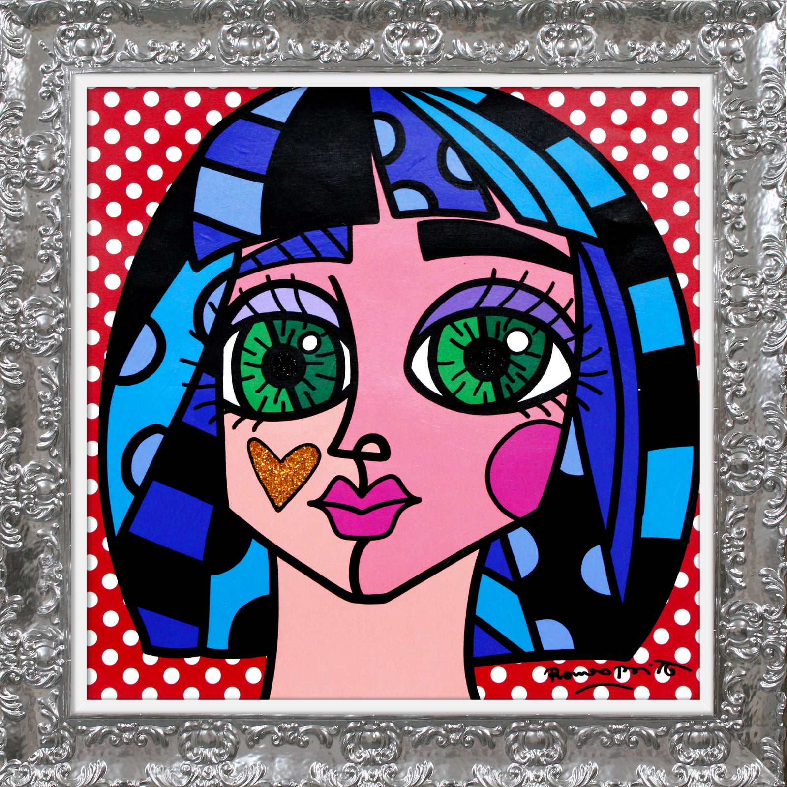 WHITE DOTS -  Original Painting