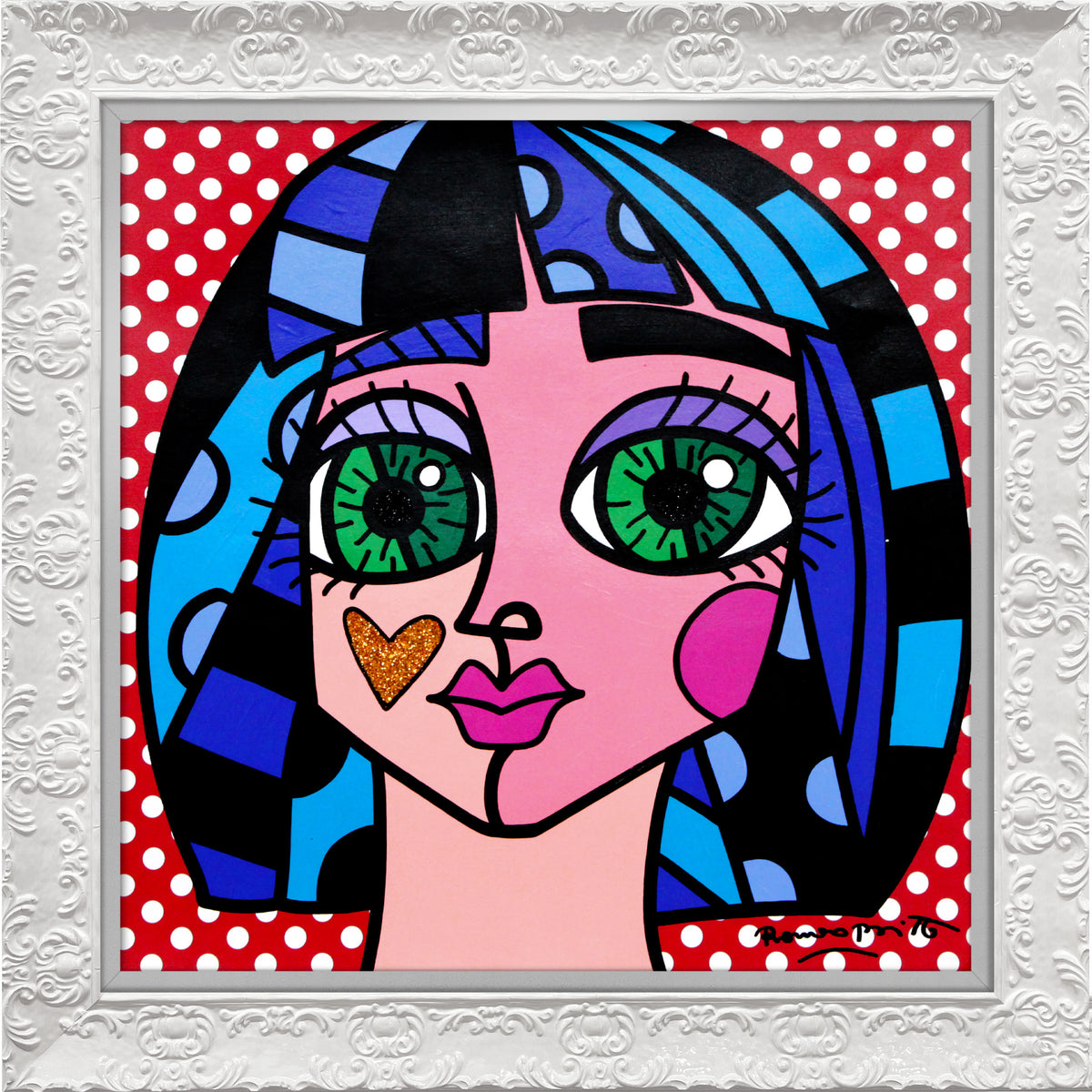 WHITE DOTS -  Original Painting