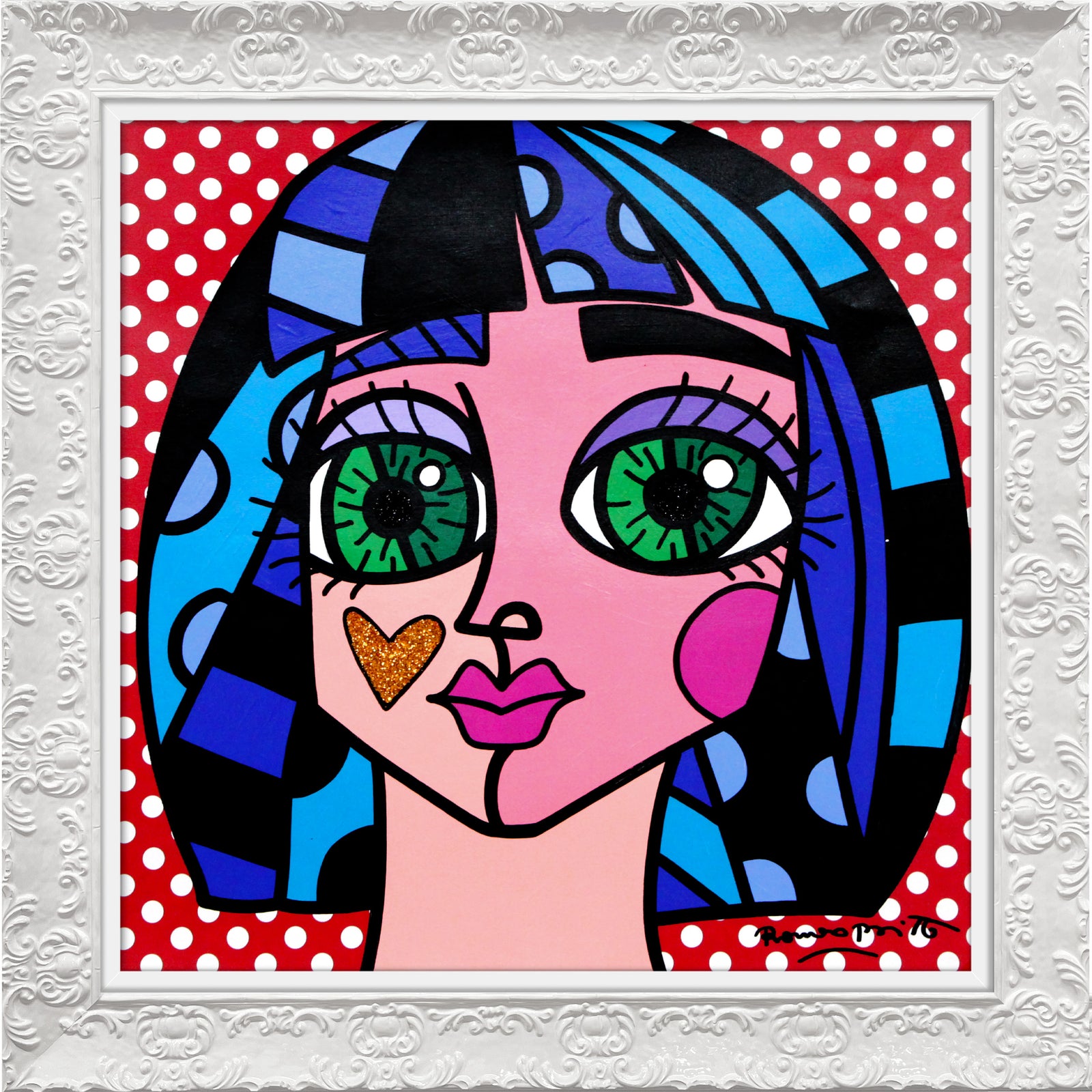 WHITE DOTS -  Original Painting