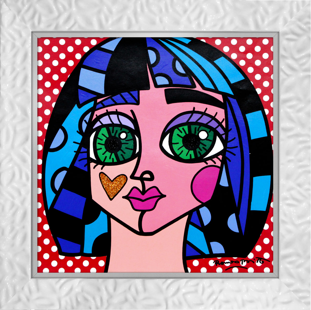 WHITE DOTS -  Original Painting