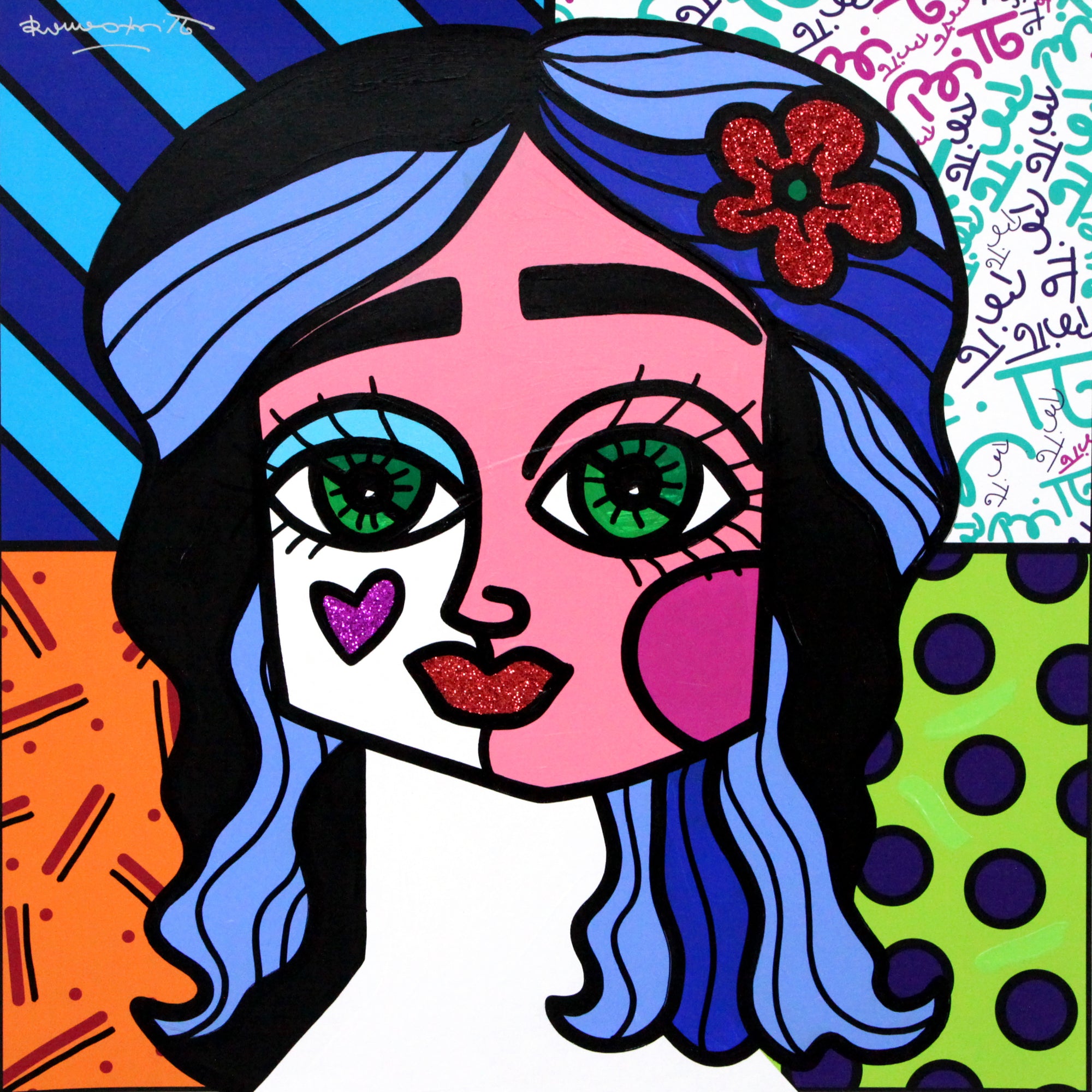 RED FLOWER - Original Painting - Shop Britto
