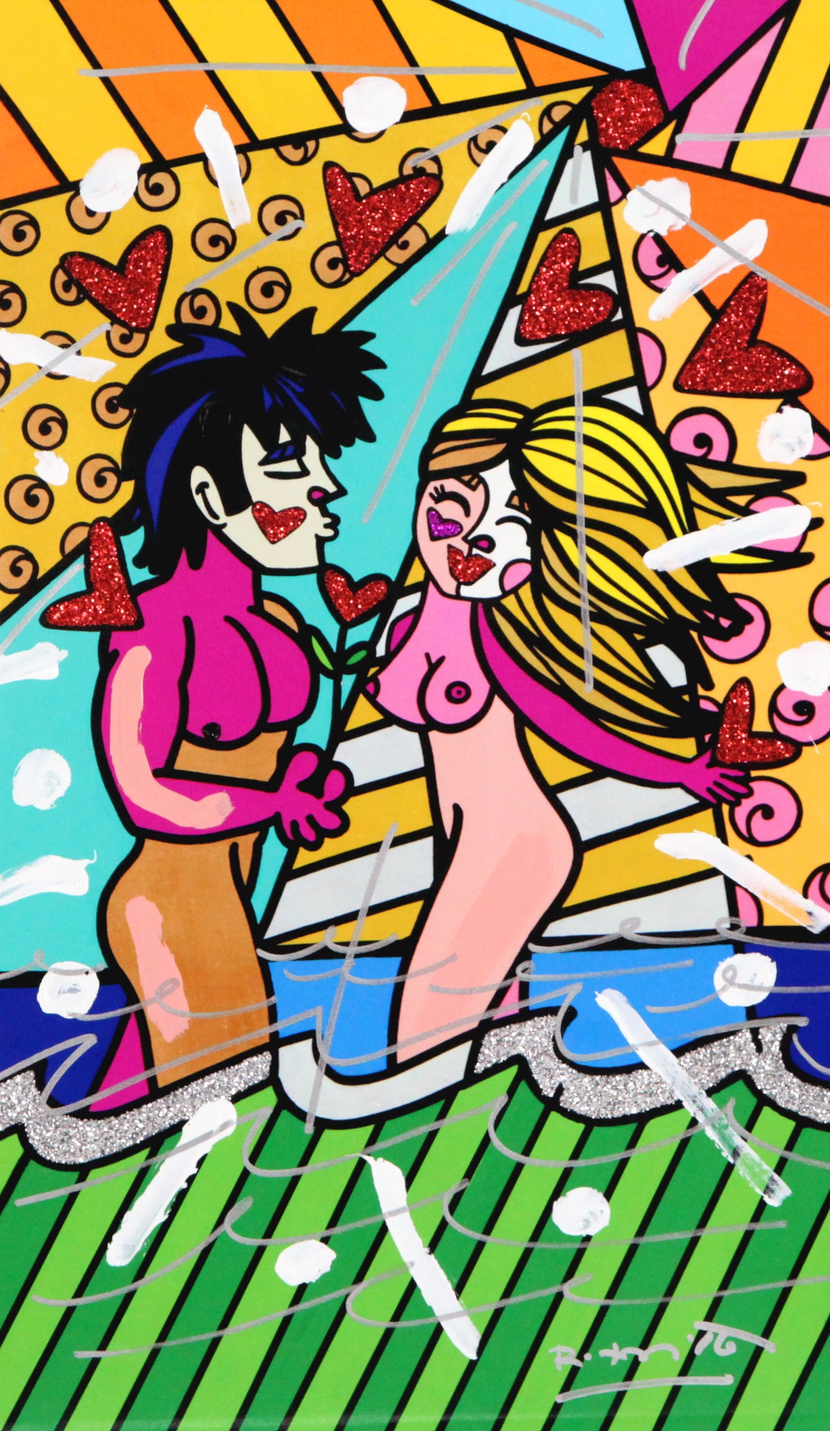 ADAM AND EVE -  Mixed Media Original