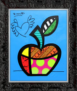 BLUE APPLE -  Mixed Media Original