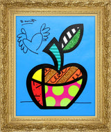 BLUE APPLE -  Mixed Media Original