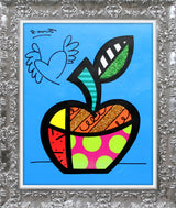 BLUE APPLE -  Mixed Media Original