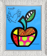 BLUE APPLE -  Mixed Media Original