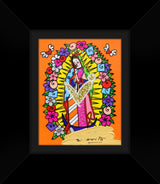 OUR LADY (ORANGE) -  Mixed Media Original