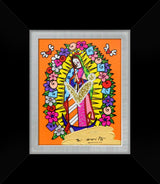 OUR LADY (ORANGE) -  Mixed Media Original