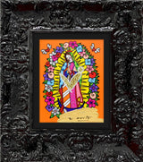 OUR LADY (ORANGE) -  Mixed Media Original
