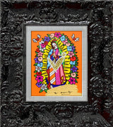 OUR LADY (ORANGE) -  Mixed Media Original