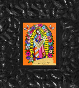 OUR LADY (ORANGE) -  Mixed Media Original