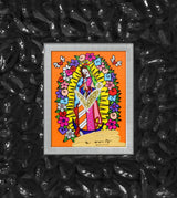 OUR LADY (ORANGE) -  Mixed Media Original