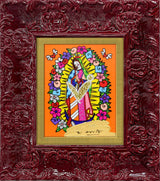 OUR LADY (ORANGE) -  Mixed Media Original