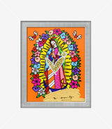 OUR LADY (ORANGE) -  Mixed Media Original