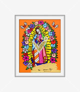 OUR LADY (ORANGE) -  Mixed Media Original
