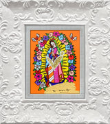 OUR LADY (ORANGE) -  Mixed Media Original