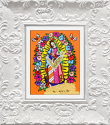 OUR LADY (ORANGE) -  Mixed Media Original