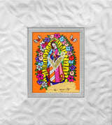 OUR LADY (ORANGE) -  Mixed Media Original