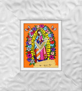 OUR LADY (ORANGE) -  Mixed Media Original