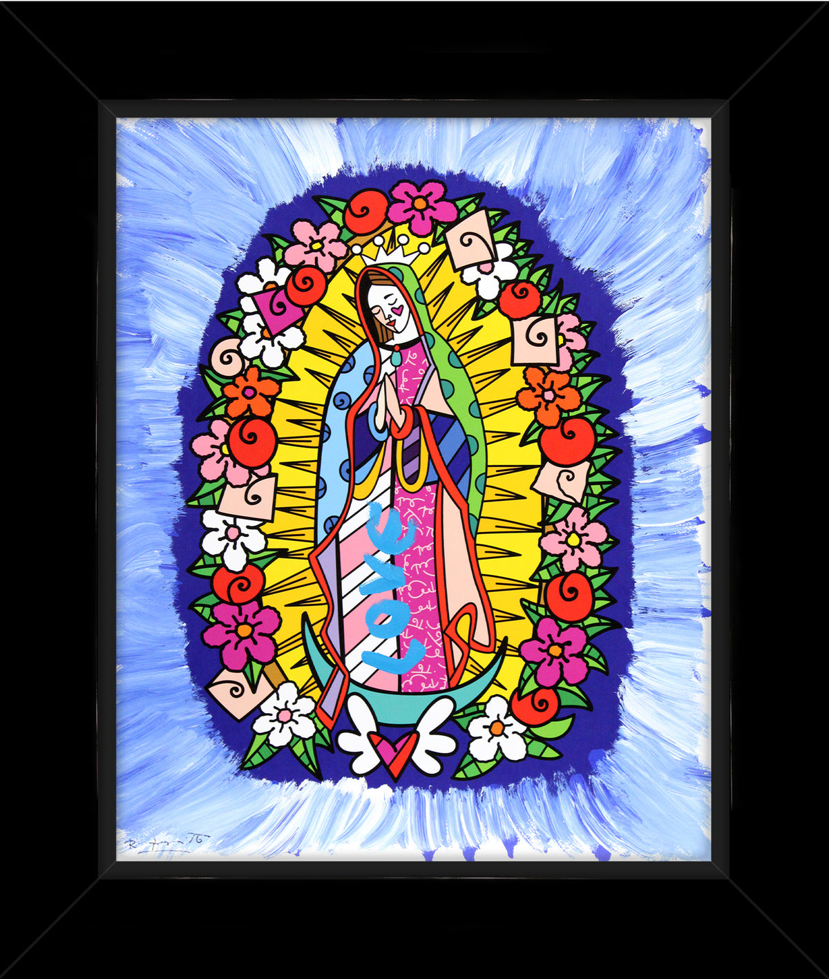 DIVINE BLUE -  Mixed Media Original