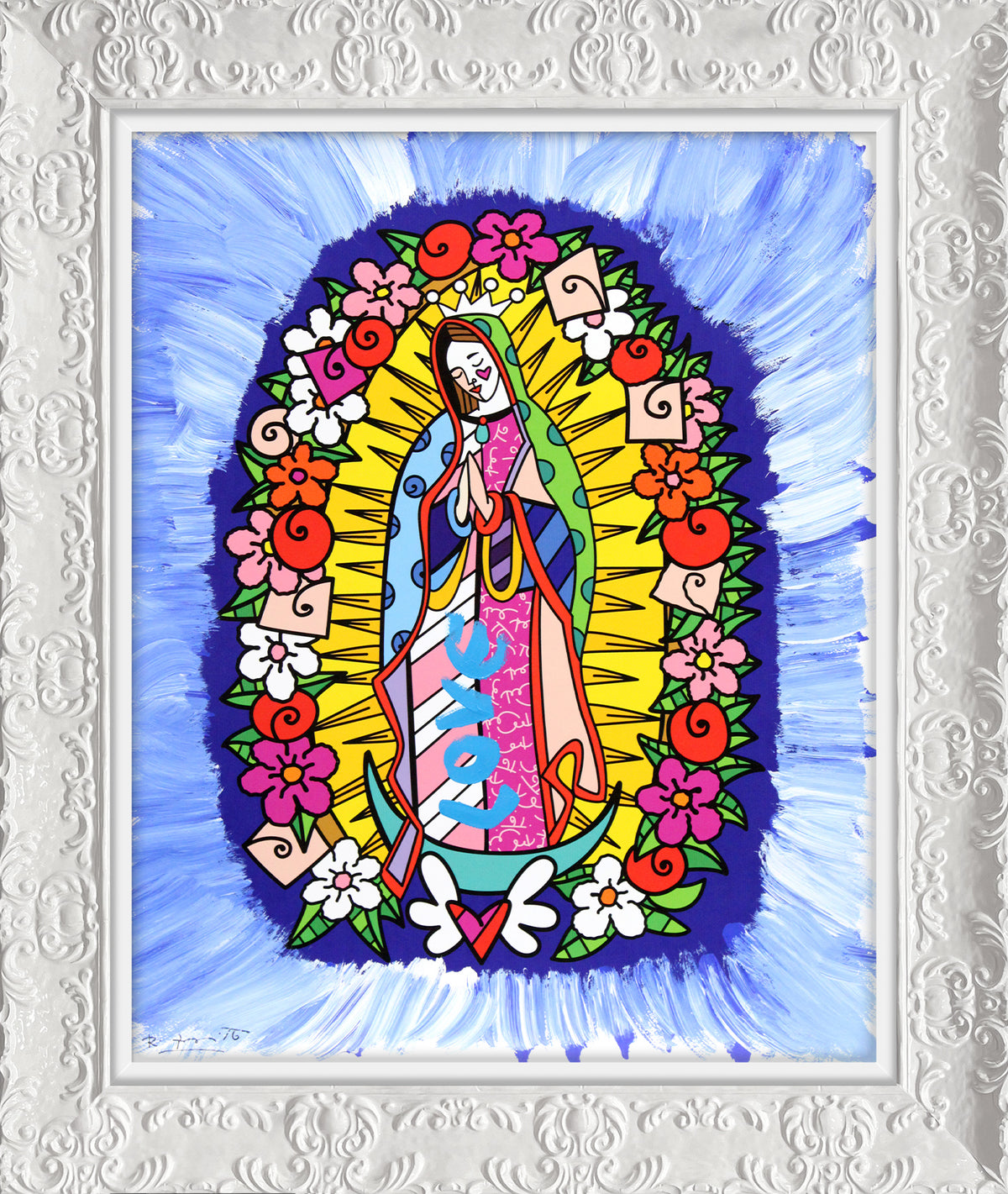 DIVINE BLUE -  Mixed Media Original