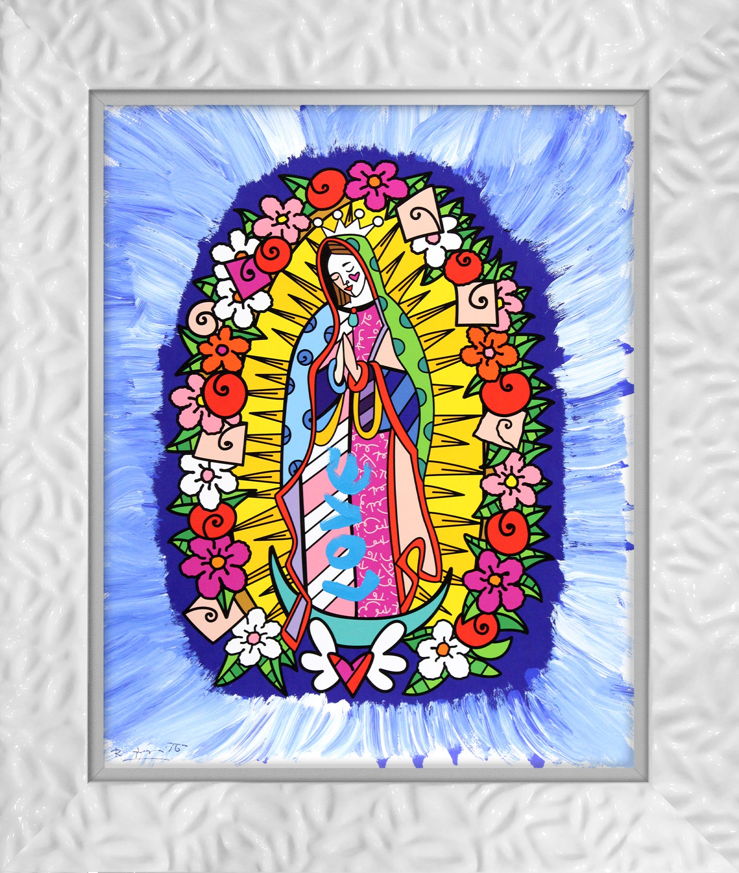 DIVINE BLUE -  Mixed Media Original