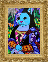 MONA CAT -  Mixed Media Original *SOLD*