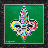 FLEUR-DE-LIS  -  Mixed Media Original