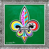 FLEUR-DE-LIS  -  Mixed Media Original