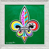 FLEUR-DE-LIS  -  Mixed Media Original