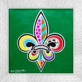 FLEUR-DE-LIS  -  Mixed Media Original