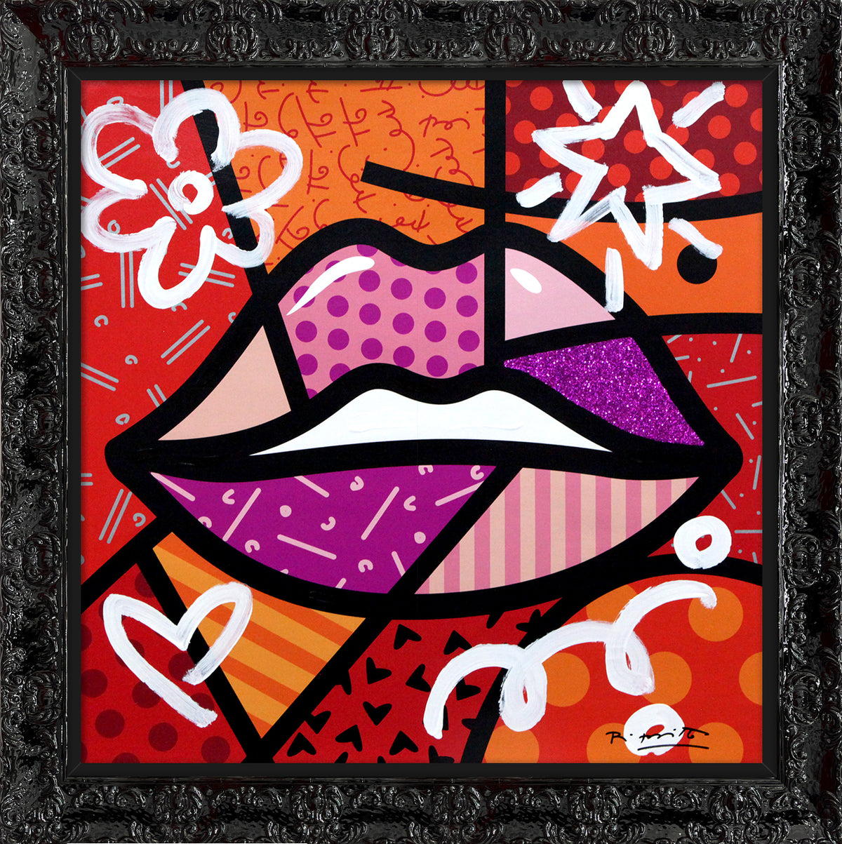 delicious mixed media original  colorful decorative collectible gift idea