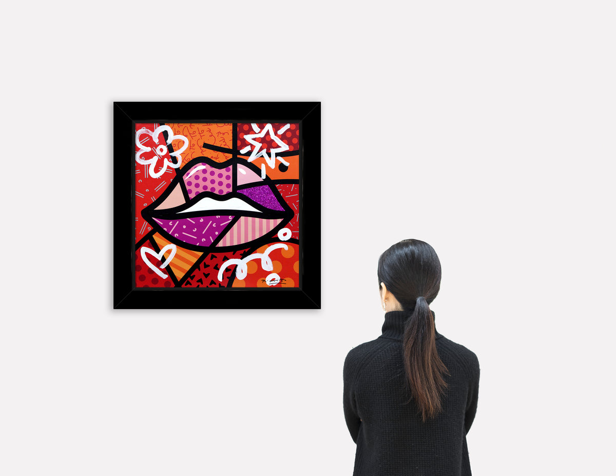 modern pop art delicious mixed media original  vibrant home decor