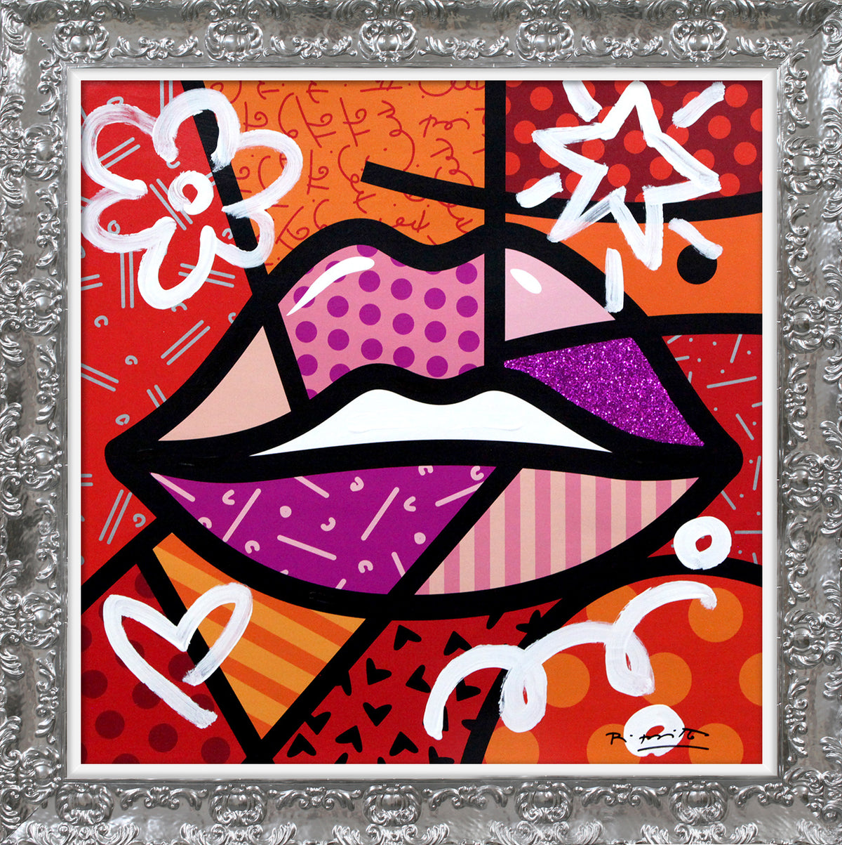 delicious mixed media original  colorful decorative collectible gift idea