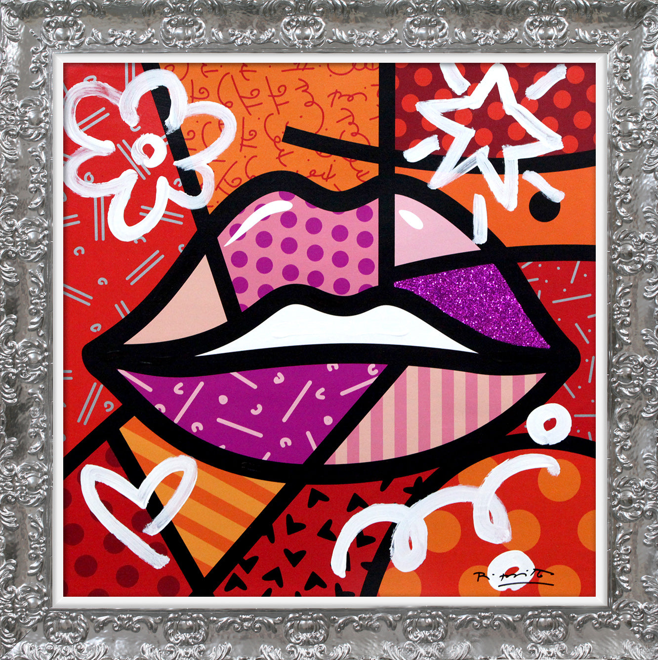 delicious mixed media original  colorful decorative collectible gift idea