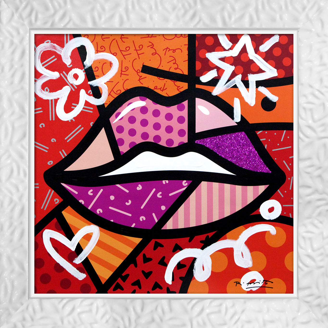 modern pop art delicious mixed media original  vibrant home decor