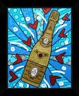 CHAMPAGNE WISHES AND CAVIAR DREAMS - Mixed Media Original *SOLD*