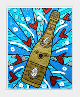CHAMPAGNE WISHES AND CAVIAR DREAMS - Mixed Media Original *SOLD*