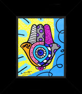 HAMSA (YELLOW UP) -  Mixed Media Original
